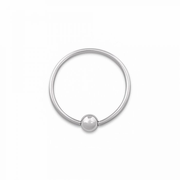 Photo of titanium captive bead ring for navel piercings