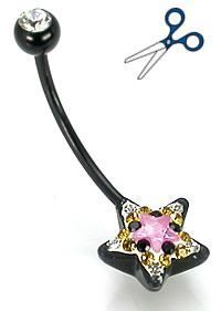 Belly Button Ring, Pregnancy Belly Button Ring, Pregnancy Navel Ring