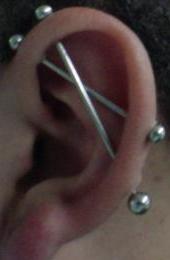 Industrial Piercing Cage, Cage Piercing, Industrial