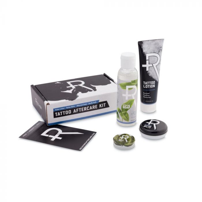 Photo of comprehensive tattoo aftercare kit by Recovery