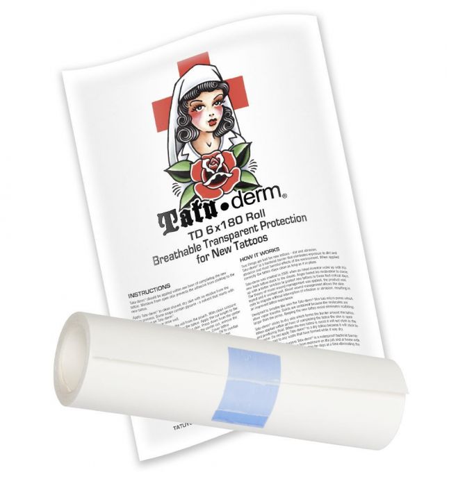 Photo of Tatu-derm bandage in the packaging