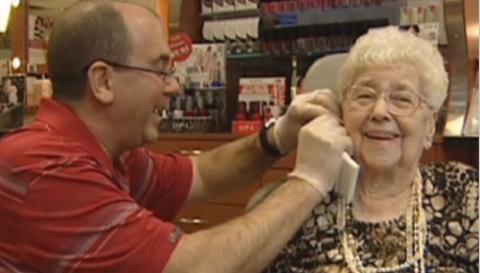 101-Year-Old Woman Finally Gets Her Ears Pierced