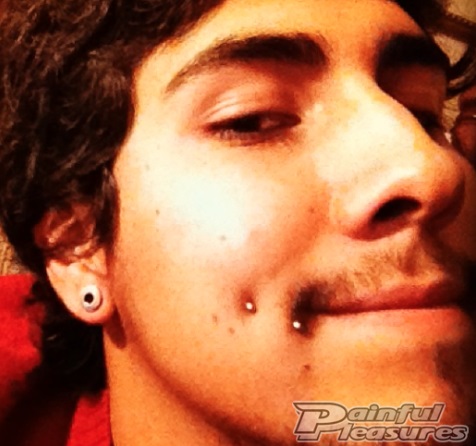 One Cheek Piercing