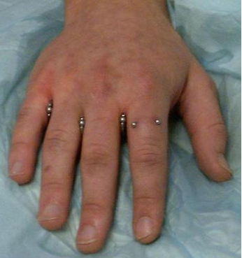 Finger Frenulum Piercings | Hand Web Piercings