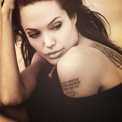 Tattoo Celebrities: Angelina Jolie's Tattoos