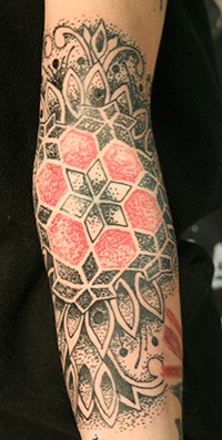 Inner Arm Tattoo by Derek Entenmann