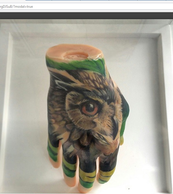 A Pound of Flesh Hand Design by @thys_uys From A Pound of Flesh's Instagram Page