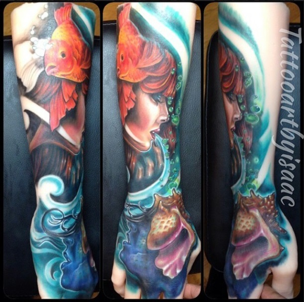 Tattoo Art by Isaac, From A Pound of Flesh's Instagram Page