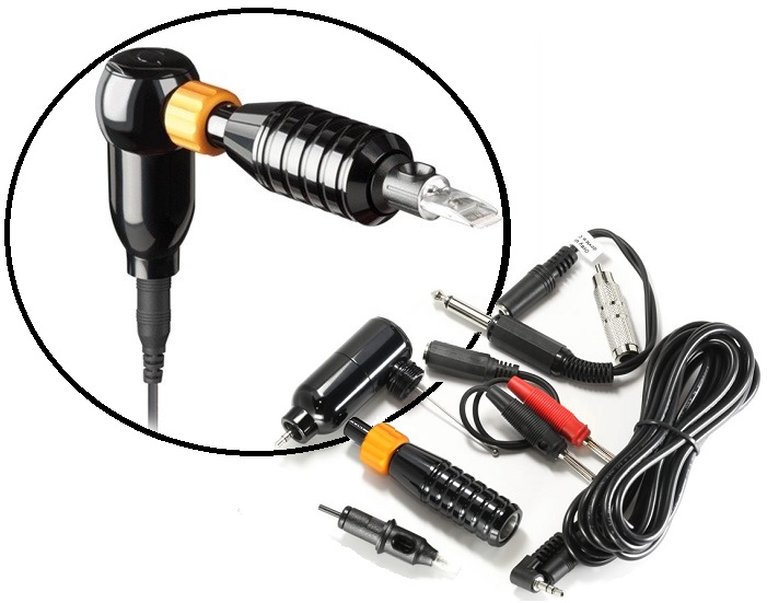 Cheyenne Hawk Thunder Tattoo Machine Motor & Grip in Black