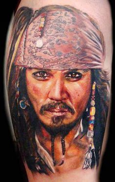 Jack Sparrow Tattoo by Ron Russo 