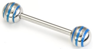 Straight Barbells for Frenum Piercings, Dorsal Frenum Piercings and Jacob's Ladders