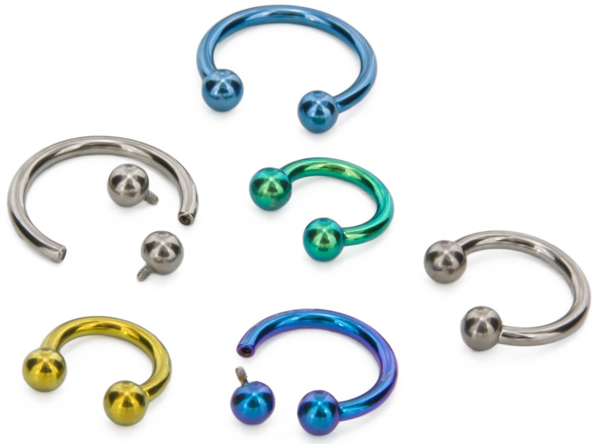 Circular Barbells for Hafada Piercings | Scrotal Piercing Jewelry