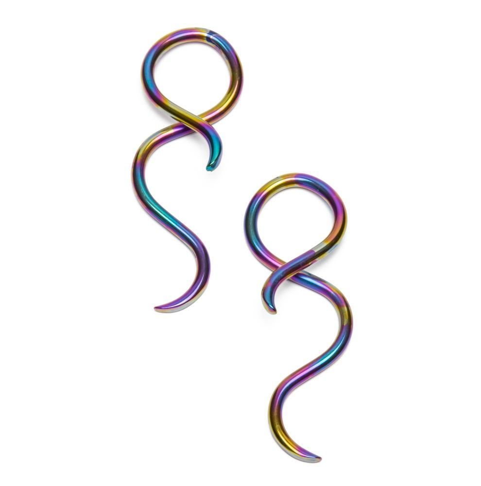 Photo of custom-made Eris niobium ear hangers