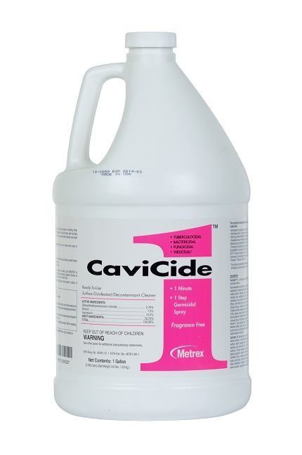 Photo of bottle of Cavicide disinfectant