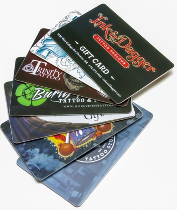 Custom Gift Cards for Your Tattoo Shop 