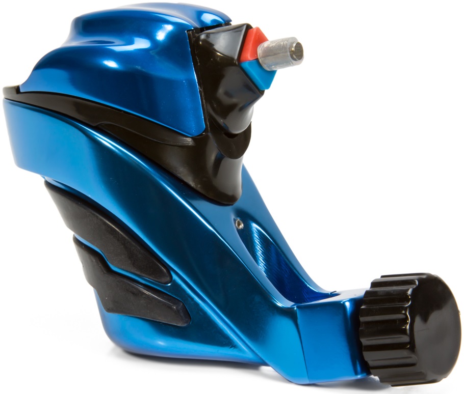 Blue Ego Apex Overkill Rotary Tattoo Machine With Black Accents 