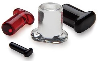 Gorilla Glass Custom Conch Pins for Stretched Conch Piercings 