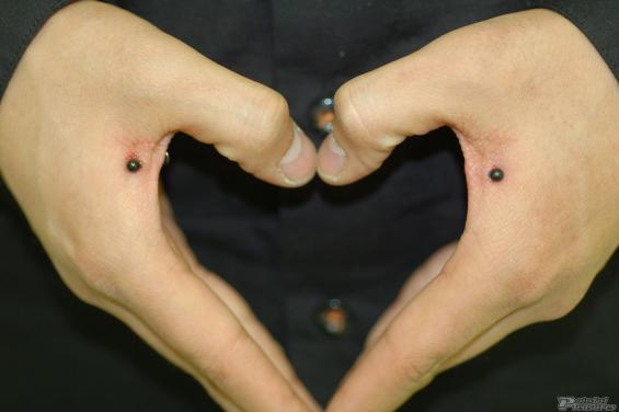 Hand Web Piercings 