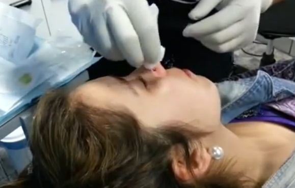 Nostril Piercing by Mauricio Banana Torres 