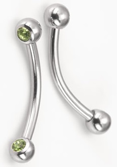 A Pair of Back-to-Back Bent Barbells Are the Best Princess Diana Piercing Jewelry 