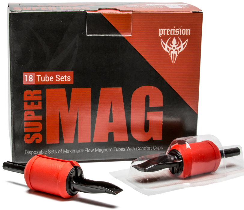 Precision Super Mag Disposable Tattoo Tubes | Precision Tattoo Supplies and Medical Supplies 