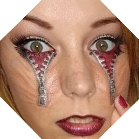 Bad Tattoos: Crazy Zippered Eye Tattoos 