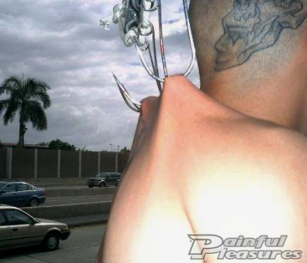 Human Suspension Performed by a Highway, Posted in the Painful Pleasures Gallery by JayWSST 