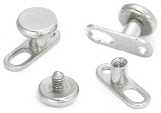 Dermal Anchors Come in Many Different Style, Material and Post Height Combinations 