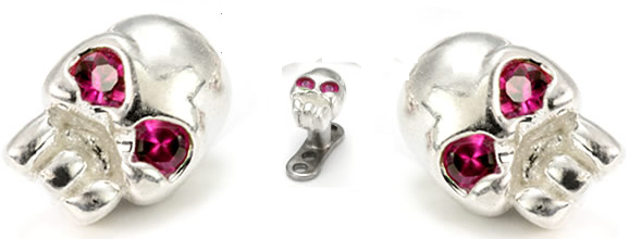 Jewel-Eyed Skull Dermal Tops 