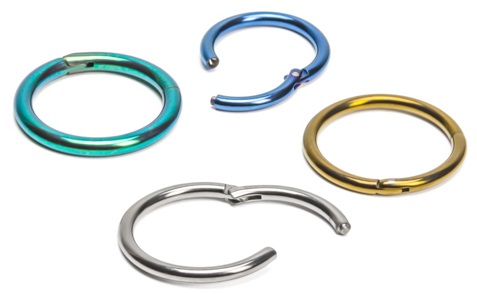 Captive Rings for Oral Web Piercings 