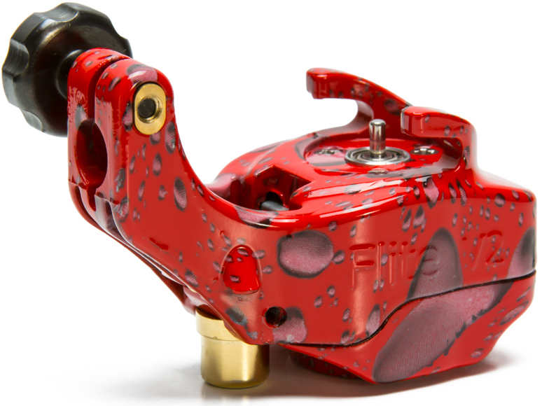 InkJecta Flite V2.1 Vice Rotary Tattoo Machine in Bummer Blood 