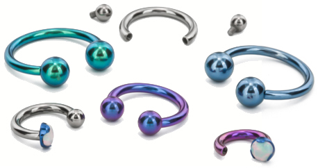 Circular Barbells for Ear Piercings 