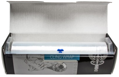 Precision Plastic Cling Wrap for Maximizing Absorption of Tattoo Anesthetics 