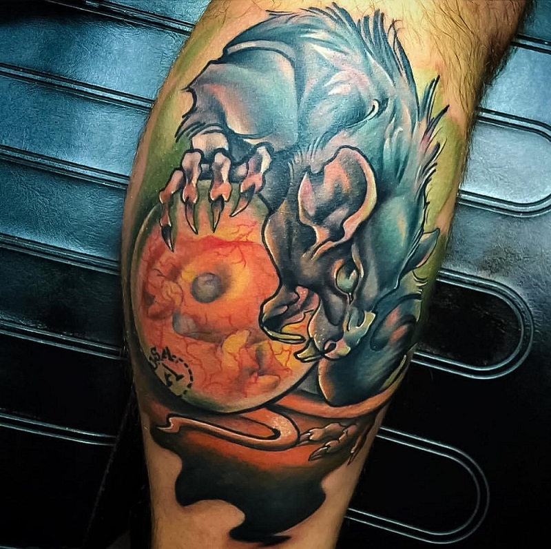 carolyn elaine tattoo, new school tattoo