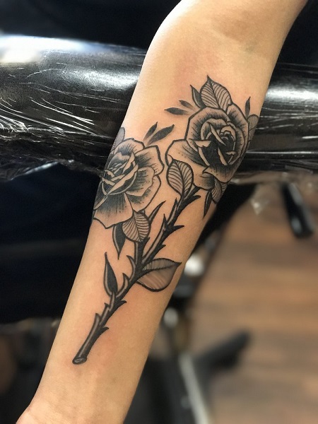 rose tattoo, jessa bigelow tattoo, jessa bigelow