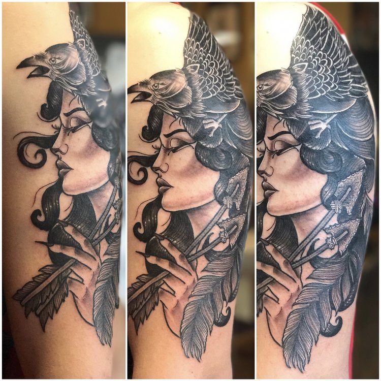 jessa bigelow tattoo, black and grey tattoos, jessa bigelow