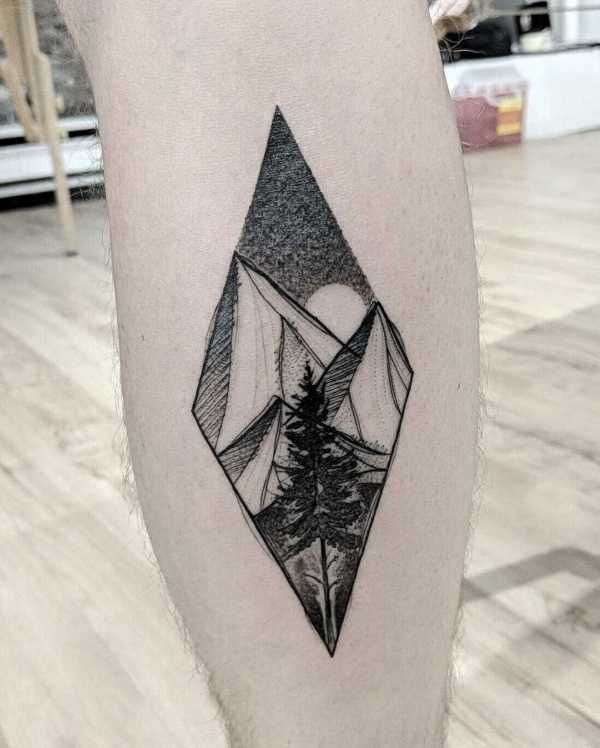 geometric tattoo, sketch tattoo, marc bonin tattoo