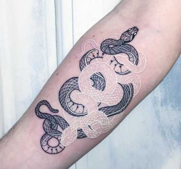 line work tattoo, serpentine tattoo, mirko sata tattoo