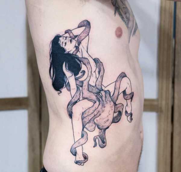 pornographic tattoo, provocative tattoo, sad amish tattooer