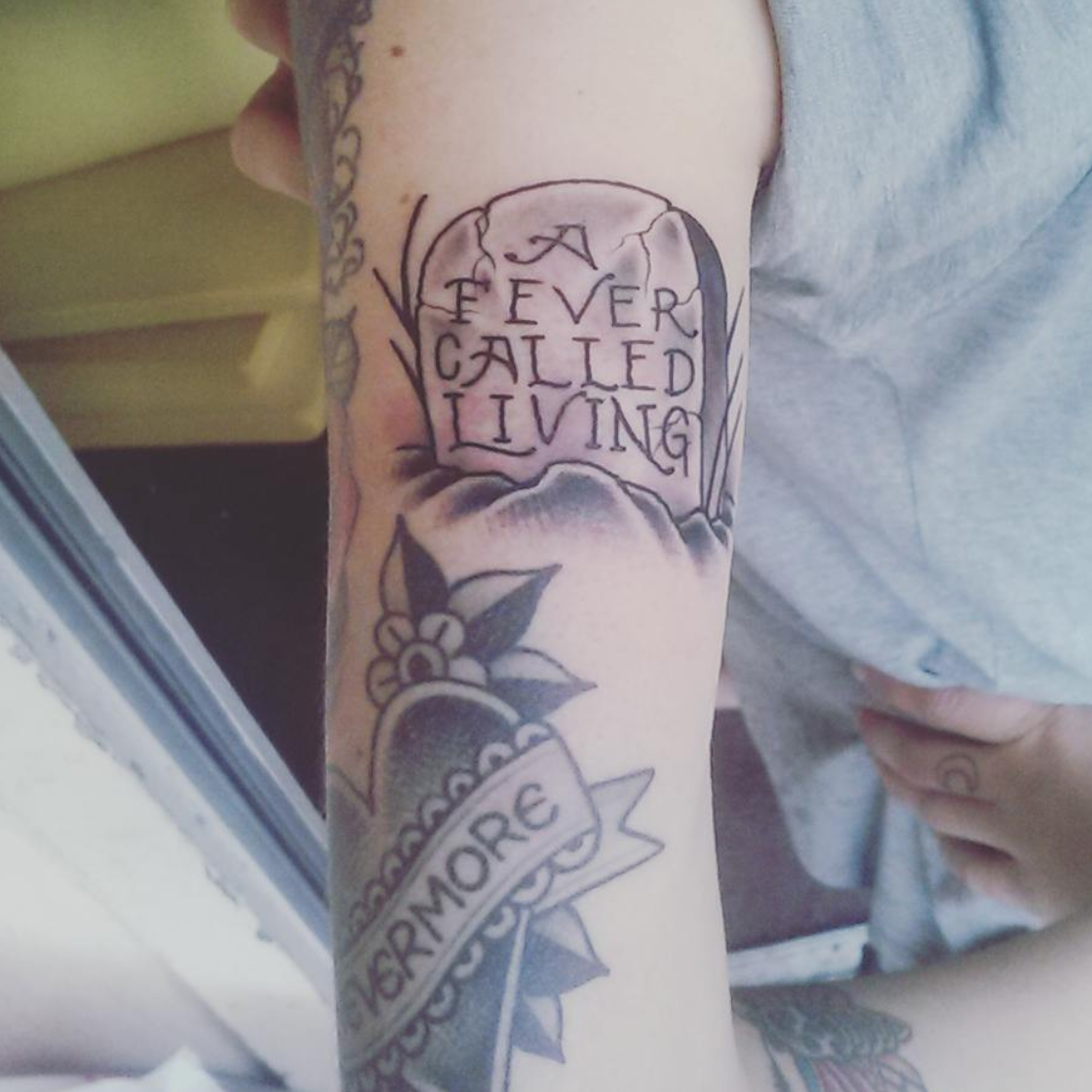 poetry tattoos, literary tattoos, Edgar Allan Poe tattoos, For Annie tattoos