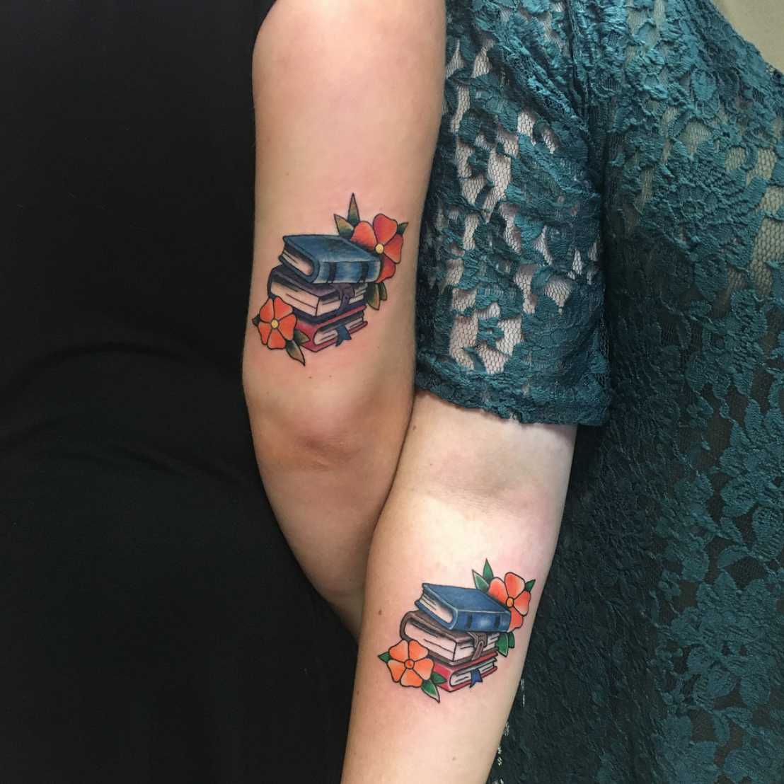 friendship tattoos, literary tattoos, book tattoos, Broken Krystals tattoos, Krystal Pearce tattoos
