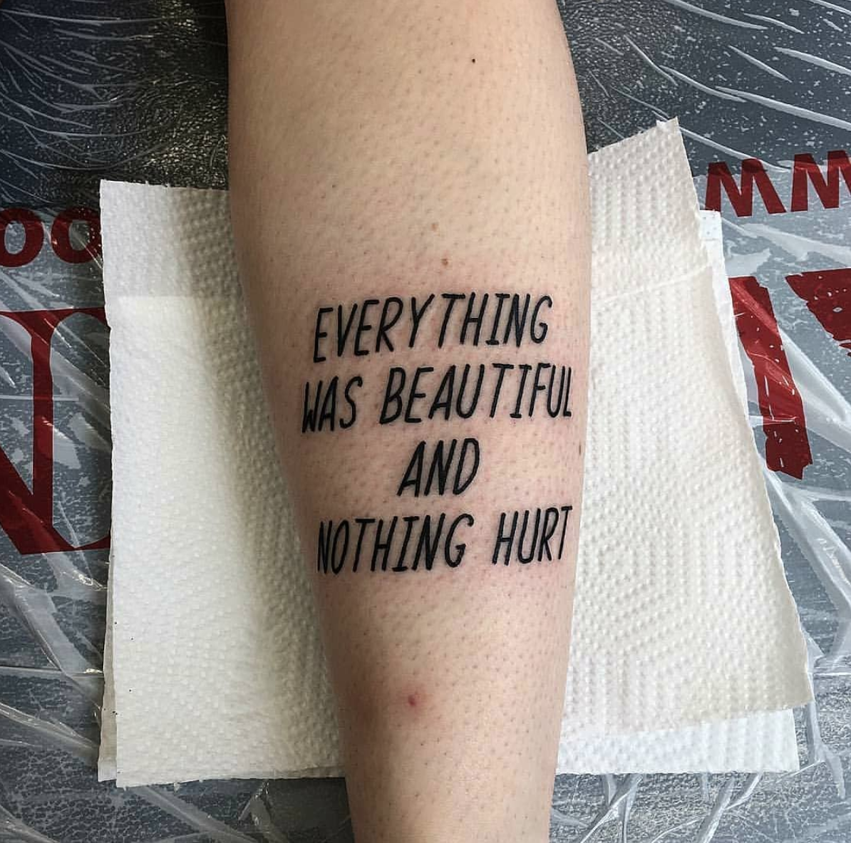 literary tattoos, Kurt Vonnegut tattoo, Slaughterhouse Five tattoo