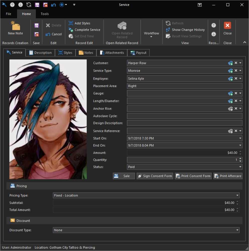 rev23, tattoo shop management, tattoo studio management, shop management software