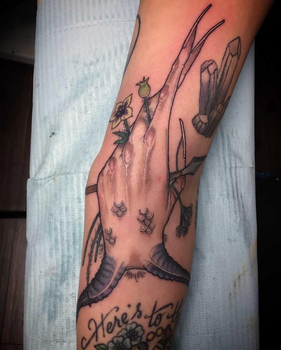 astrology tattoo, capricorn tattoo, sagittarius tattoo