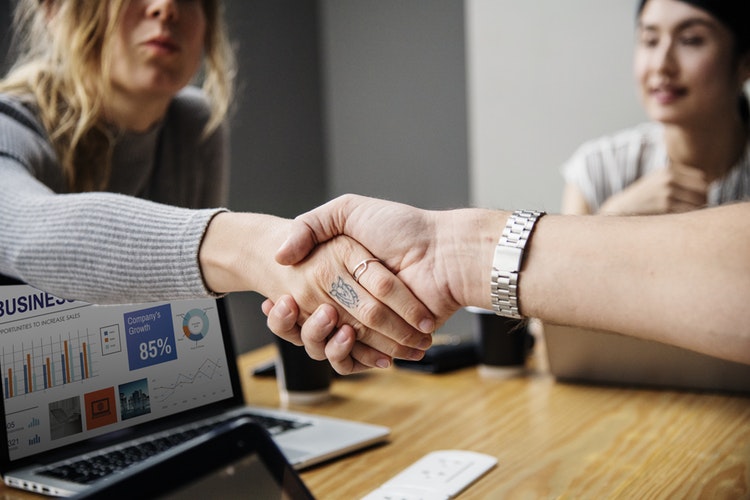 Tattooed Employment, Tattooed Job Interview, Handshake