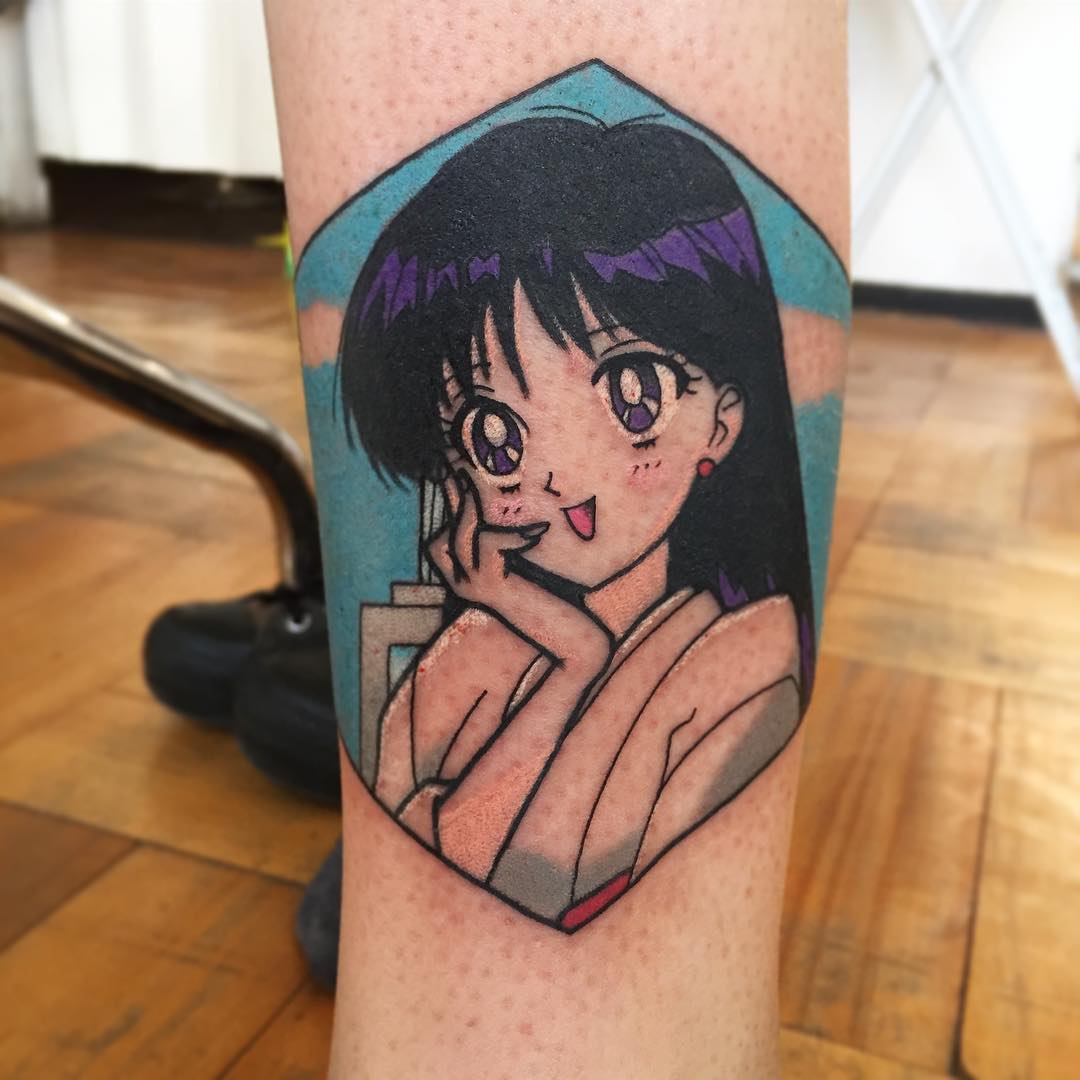Sailor Moon, anime tattoos, Sailor Moon tattoos, Sailor Mars, Karina Marchant tattoo