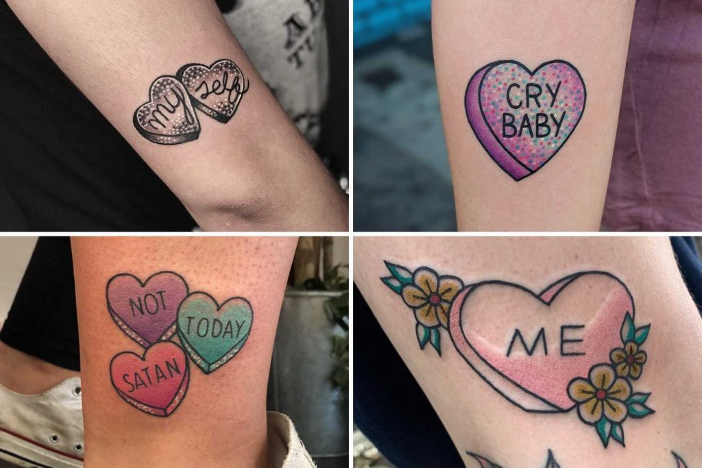 Melanie Martinez Candy Heart Heart Elbow Tattoo  Steal Her Style