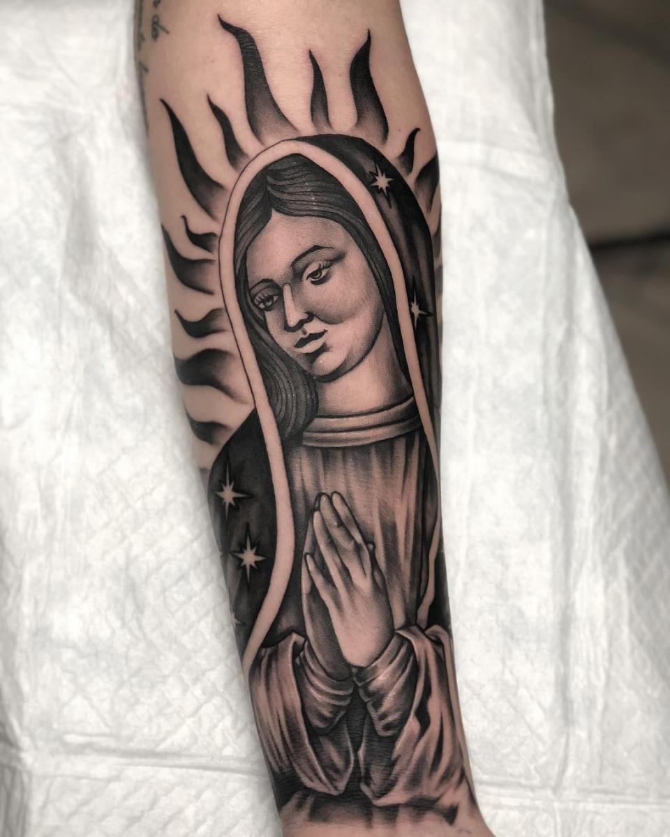 Mother Mary  Tattoos by Aaron Broke