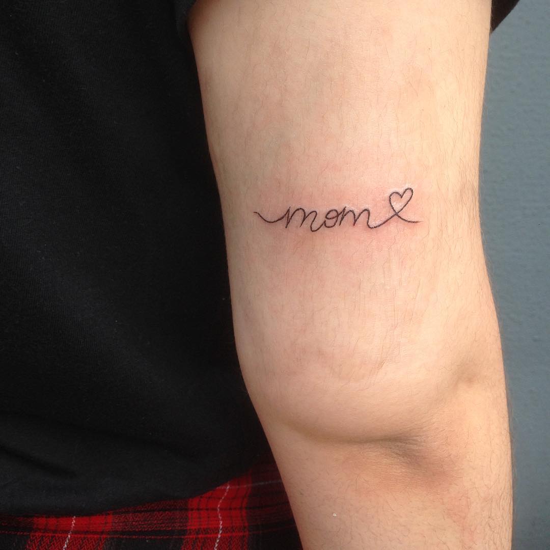 mom tattoos, traditional tattoos, Campos Tattoo