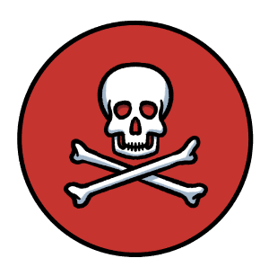 skull and crossbones illustration